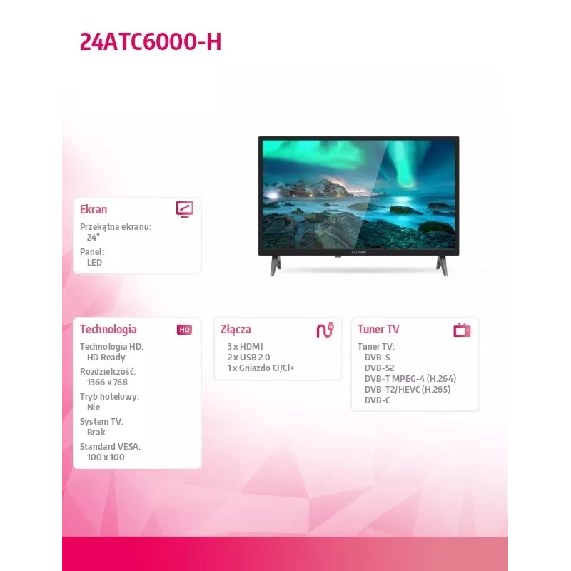 TV LED Allview 24ATC6000-H 24