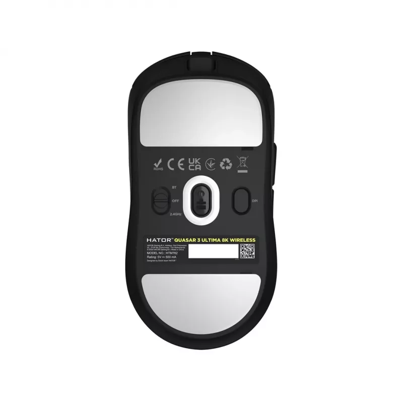 Rato Gaming sem fios Hator Quasar 3 Ultima 8K preto