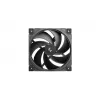 Ventoinha de caixa Deepcool FD12 V2 120mm preta, 4-Pin PWM, rolamento fluido dinâmico