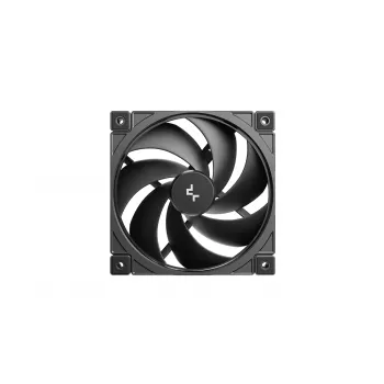 Ventoinha de caixa Deepcool FD12 V2 120mm preta, 4-Pin PWM, rolamento fluido dinâmico