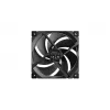 Ventoinha de caixa Deepcool FD12 V2 120mm preta, 4-Pin PWM, rolamento fluido dinâmico