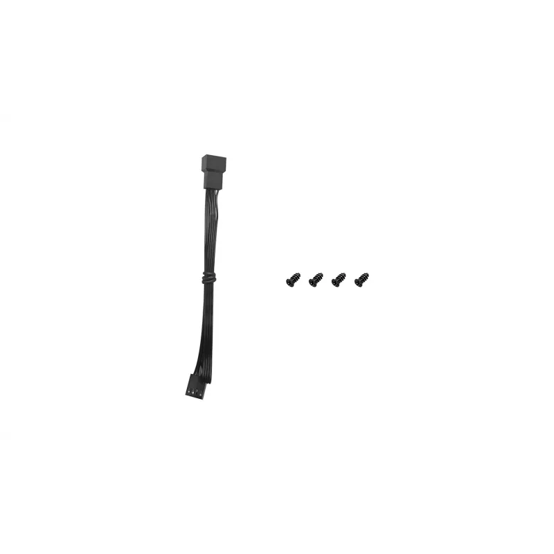 Ventoinha de caixa Deepcool FD12 V2 120mm preta, 4-Pin PWM, rolamento fluido dinâmico