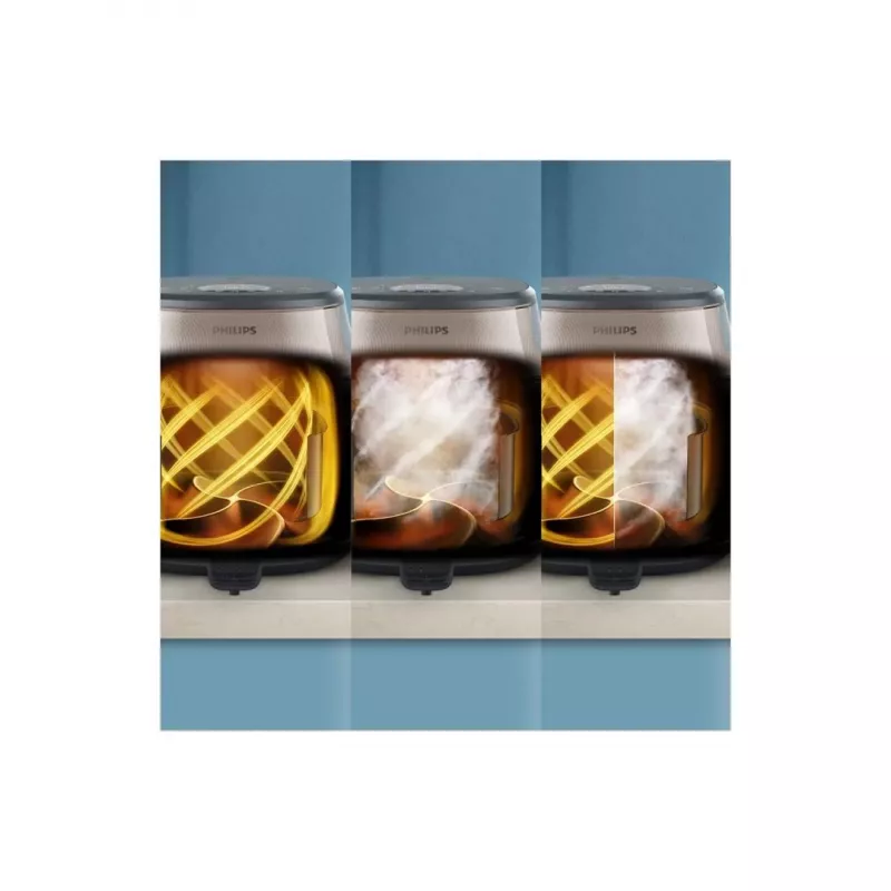 Fritadeira de ar quente Philips NA543/00 7,2 L 2000 W preto, champanhe