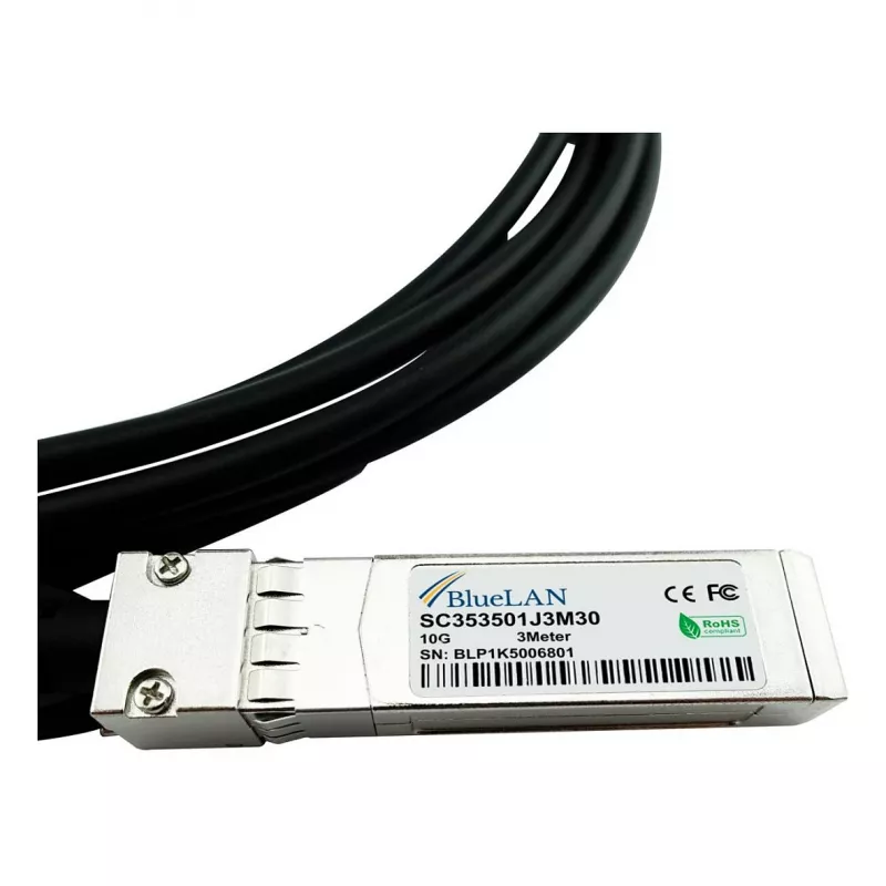 BLUEOPTICS compatível Extreme Networks 10304 BlueLAN 10GBASE-CR cabo Direct Attach passivo de SFP+ para SFP+, 1m, AWG30