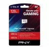 PNY 128GB microSDXC Express Card UHS-I U3 V30 A1 com adaptador SD