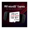 PNY 128GB microSDXC Express Card UHS-I U3 V30 A1 com adaptador SD