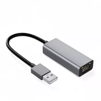 IBOX Adaptador USB-C para RJ45 Gigabit Ethernet em alumínio, Space Gray