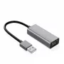 IBOX Adaptador USB-C para RJ45 Gigabit Ethernet em alumínio, Space Gray
