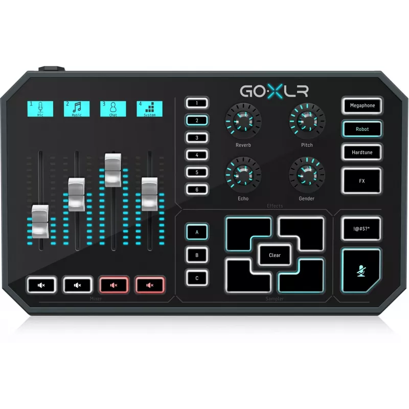 TC Helicon GO XLR – Misturador de transmissão digital / Interface de áudio para streaming