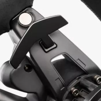 Fanatec CSL Elite Porsche Vision GT Volante, Alcantara, ecrã OLED, 310 mm de largura - Preto