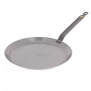 De Buyer 5615.24 Frigideira para crepes, aço inoxidável, Prateado, 24 x 20,1 x 10,9 cm