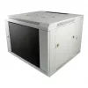 ALLNET Armário de parede 19 polegadas 12U 1 peça profundidade 450mm Cinzento claro Flat Pack Série SMA