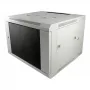 ALLNET Armário de parede 19 polegadas 12U 1 peça profundidade 450mm Cinzento claro Flat Pack Série SMA