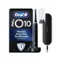 Escova de dentes elétrica Braun Oral-B iO Series 10 Cosmic Black com iO Sense Smart Charger e estojo de viagem Power2Go