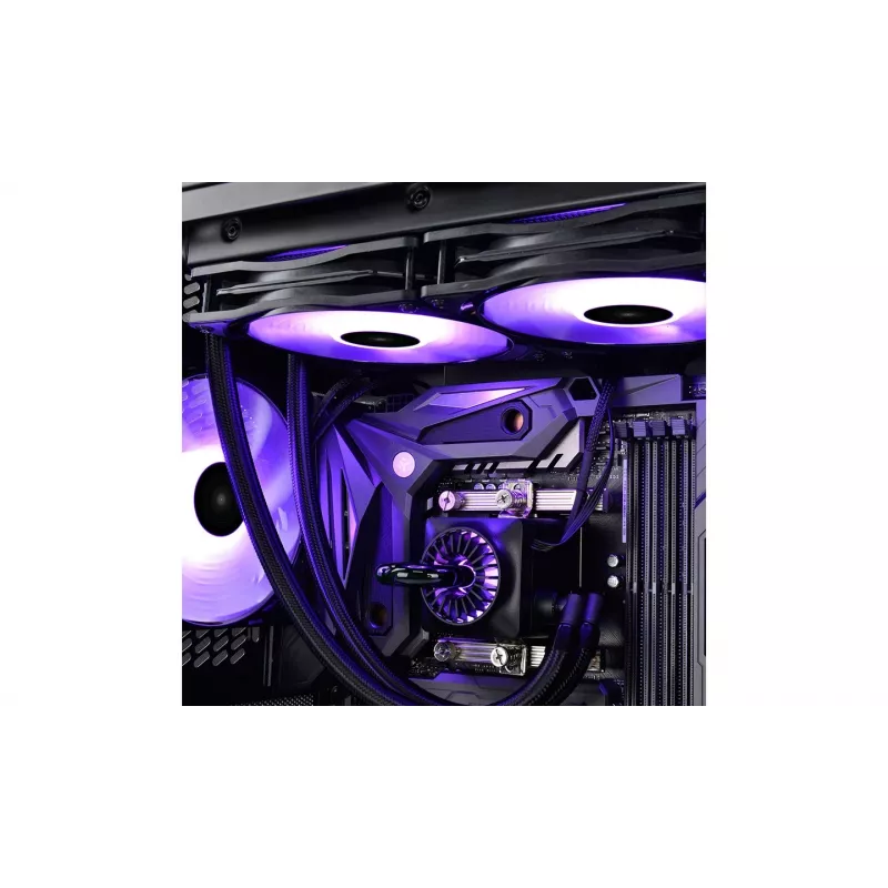 DeepCool RF120 Ventilador de caixa RGB PWM 120mm 3 em 1 (Preto, pack de 3)