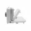 SMAPP 393.5 Máquina de cortar fiambre elétrica, dobrável, 150 W, lâmina de aço inoxidável, Branco