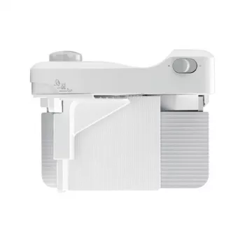 SMAPP 393.5 Máquina de cortar fiambre elétrica, dobrável, 150 W, lâmina de aço inoxidável, Branco