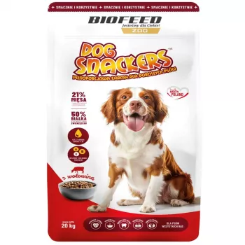 BIOFEED Dog Snackers Adult Medium & Large Beef comida seca para cães 20 kg