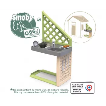 Smoby Life Summer Kitchen Grill com acessórios