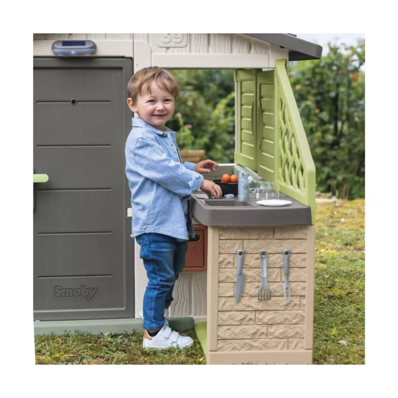 Smoby Life Summer Kitchen Grill com acessórios