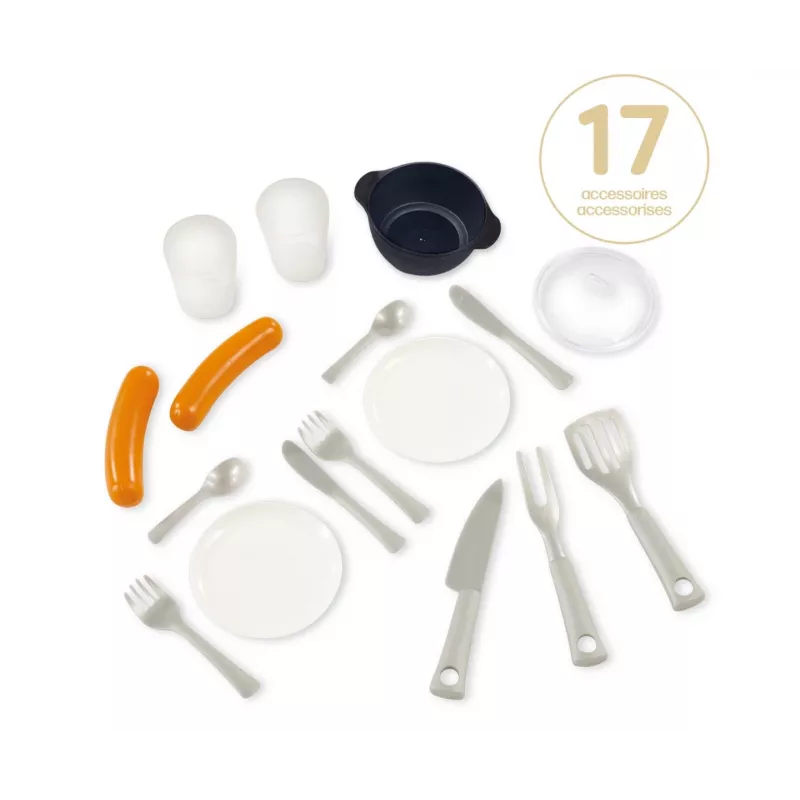 Smoby Life Summer Kitchen Grill com acessórios