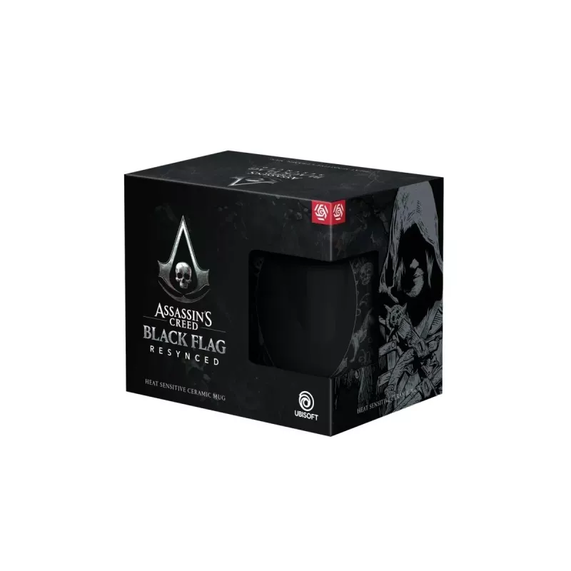 Caneca com revelação por calor Good Loot Assassin's Creed Black Flag Resynced - Edward Kenway 480 ml preto