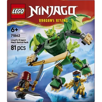 LEGO Ninjago 71862 Lloyd's Dragon Mech Battle Pack blocos de construção