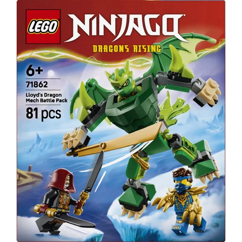 LEGO Ninjago 71862 Lloyd's Dragon Mech Battle Pack blocos de construção