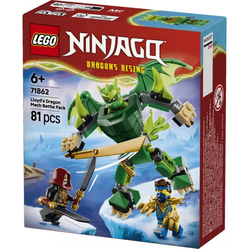 LEGO Ninjago 71862 Lloyd's Dragon Mech Battle Pack blocos de construção