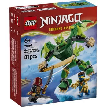 LEGO Ninjago 71862 Lloyd's Dragon Mech Battle Pack blocos de construção