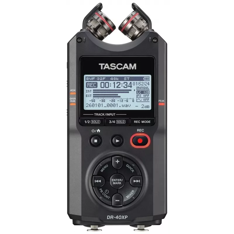 Tascam DR-40XP Gravador digital portátil com interface de áudio USB