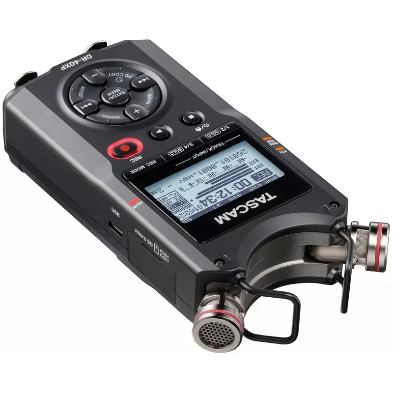 Tascam DR-40XP Gravador digital portátil com interface de áudio USB