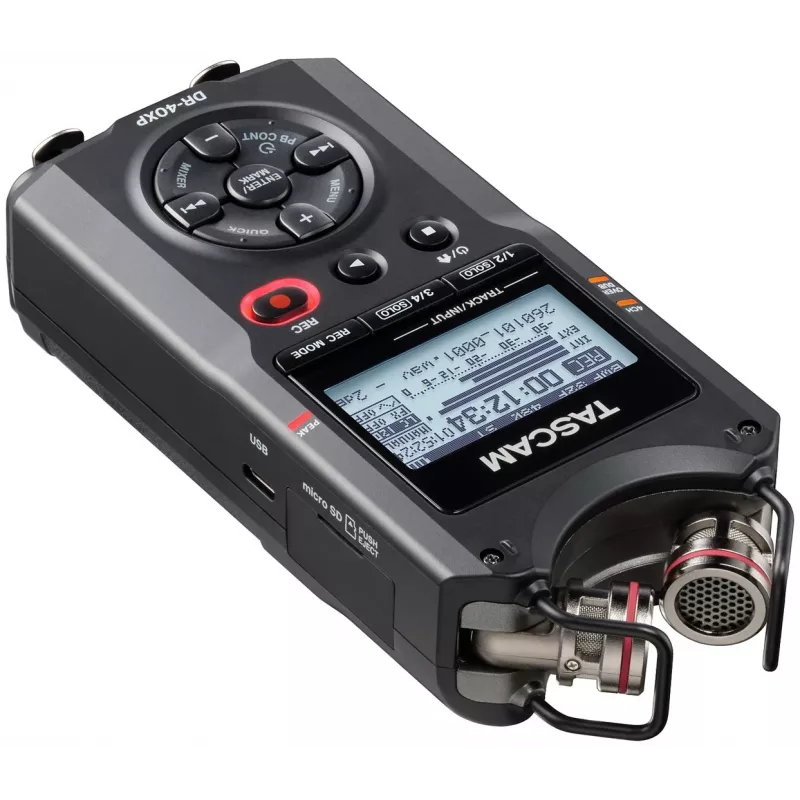 Tascam DR-40XP Gravador digital portátil com interface de áudio USB