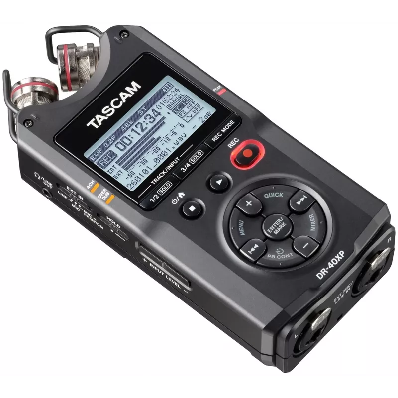 Tascam DR-40XP Gravador digital portátil com interface de áudio USB