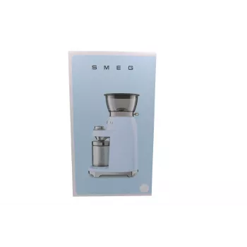 Smeg CGF03WHEU Moinho de café estilo anos 50, 15 graus de moagem, depósito de 240 g de grãos, 150 W, branco