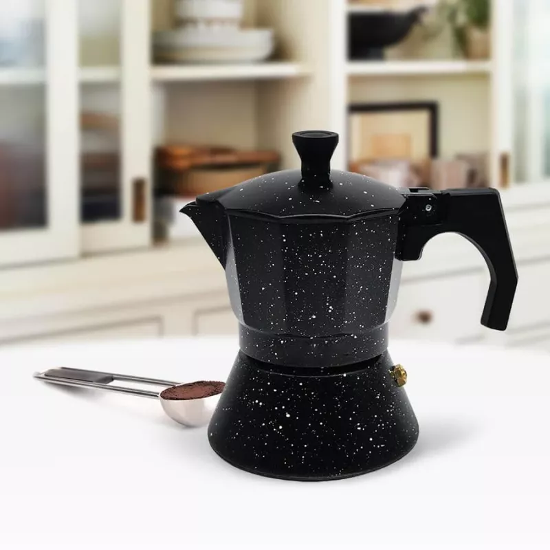 Maestro Granite MR-1667-3 Cafeteira moka 150ml 3 chávenas cinzento