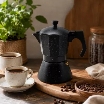 Maestro Granite MR-1667-9 Cafeteira expresso para fogão 450ml 9 chávenas