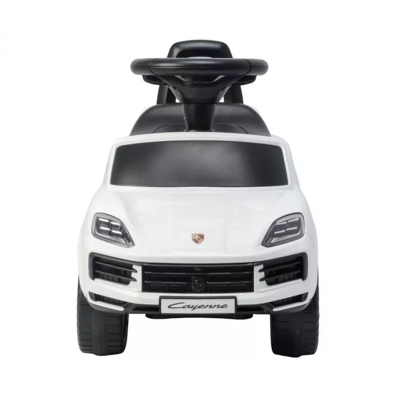 MILLY MALLY Veículo infantil Porsche Cayenne S branco - Carro elétrico para criança com bateria 12V, comando, luzes LED
