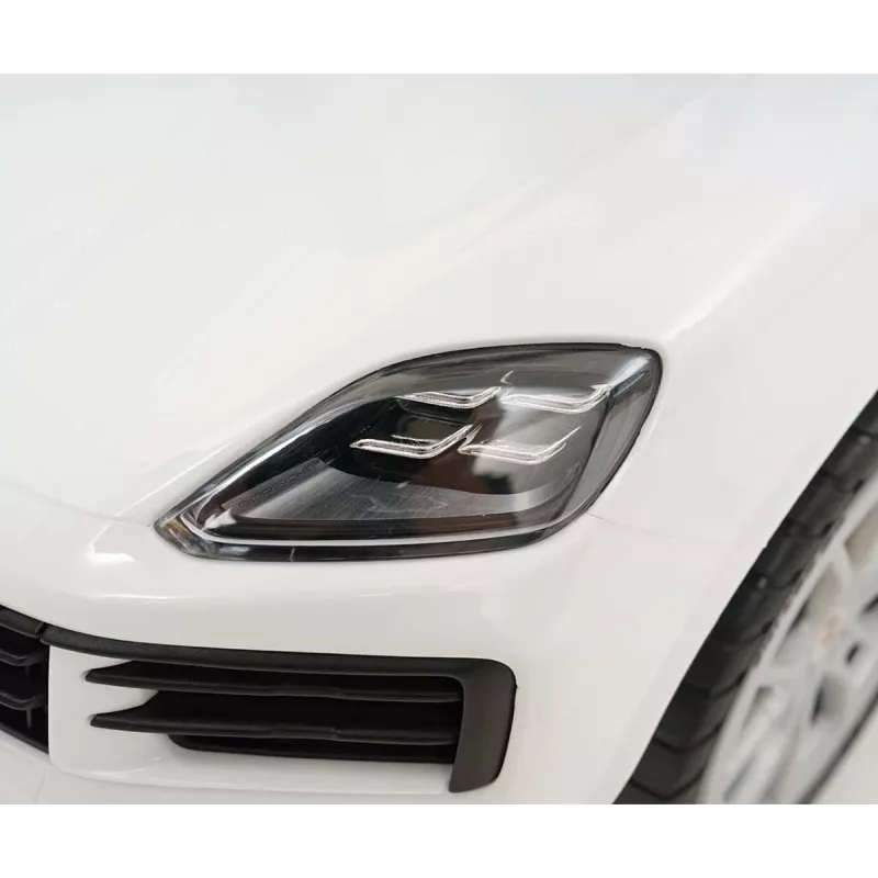 MILLY MALLY Veículo infantil Porsche Cayenne S branco - Carro elétrico para criança com bateria 12V, comando, luzes LED