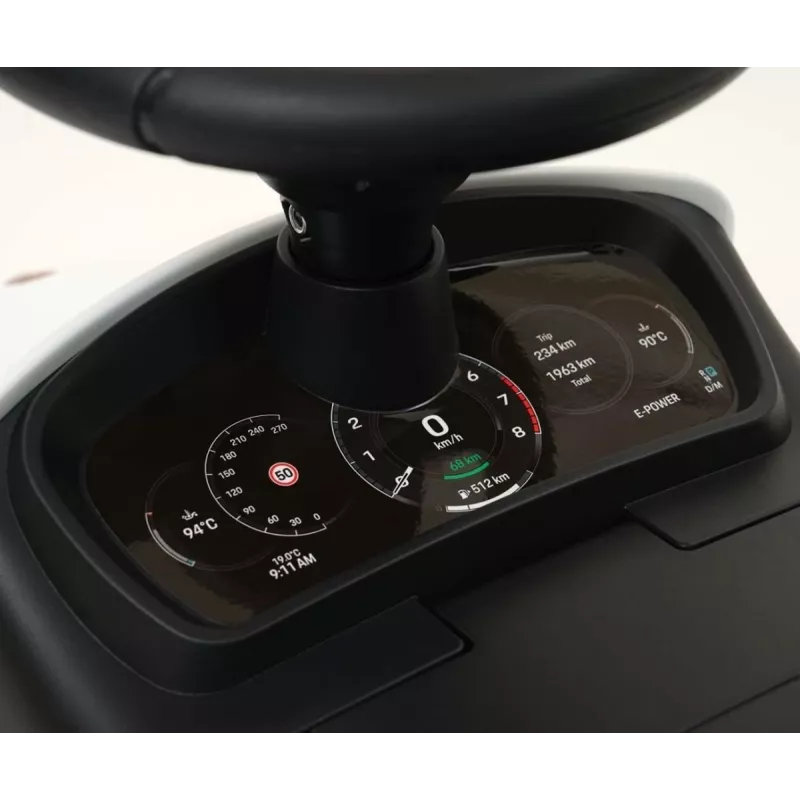 MILLY MALLY Veículo infantil Porsche Cayenne S branco - Carro elétrico para criança com bateria 12V, comando, luzes LED