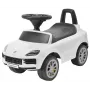 MILLY MALLY Veículo infantil Porsche Cayenne S branco - Carro elétrico para criança com bateria 12V, comando, luzes LED