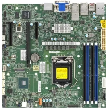 Supermicro X12SCZ-TLN4F Motherboard Micro ATX, LGA1200, Intel W480E, 2x10GbE, 2xGbE, IPMI
