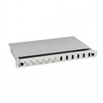 Caixa de fusão EFB Elektronik LC 50/125µm OM3 extensível 12 pigtails / 6 acopladores