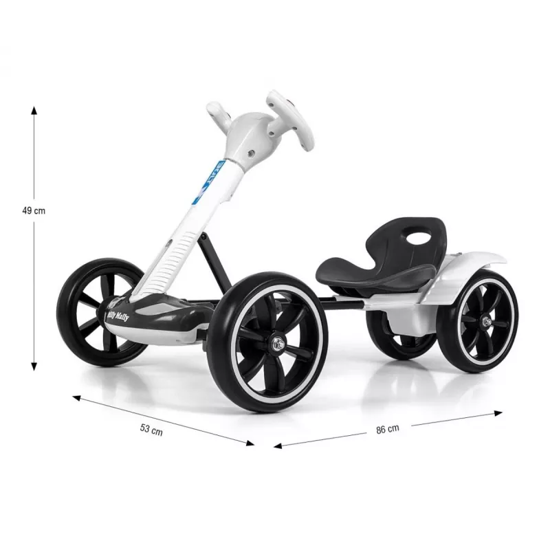 Kart a bateria MILLY MALLY Bolt branco