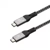 Cabo premium USB4 Type-C de carregamento e dados Gembird CCBP-USB4-CMCM240-0.3M, 40 Gbit/s, 240 W, 0,3 m