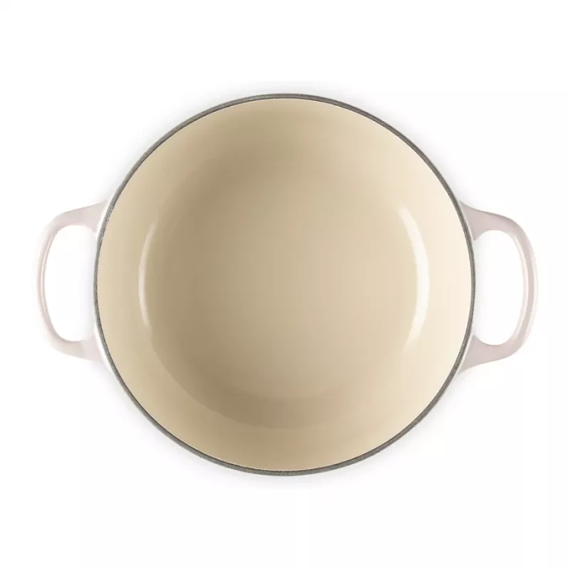 Panela redonda de ferro fundido Le Creuset Signature 20 cm Shell Pink