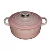Panela redonda de ferro fundido Le Creuset Signature 20 cm Shell Pink