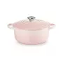 Panela redonda de ferro fundido Le Creuset Signature 20 cm Shell Pink