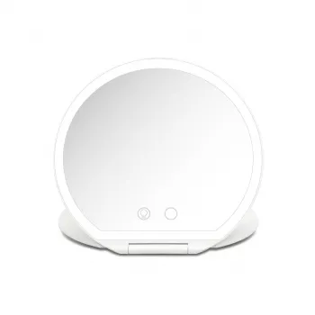 Espelho de maquilhagem Girmi BE03 com iluminação LED, ampliação 1x/5x, acabamento cromado