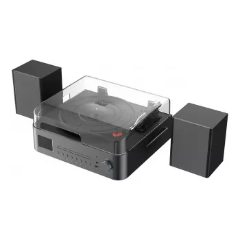 Sintonizador HiFi Reflexion preto, leitor de CD castanho DAB+, Bluetooth (HIF2082DAB)